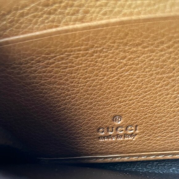 Gucci GG Canvas Zippy Wallet with Leather Fringe - Picture 5 of 6